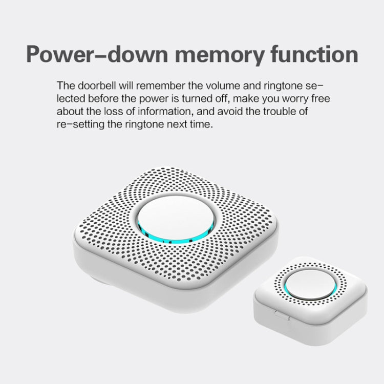 PJ-16 Intelligent Wireless Doorbell with 8-level Volume Adjustable & 36 Ringtones, EU Plug PJ-16 Intelligent Wireless Doorbell with 8-level Volume Adjustable & 36 Ringtones, EU Plug